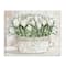 Stupell Industries Fresh White Tulip Flowers Vintage Canvas Wall Art